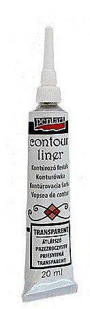 Vopsele Sticla/ Portelan - CA CONTUR 20ML TUB PENTART ALB 783247