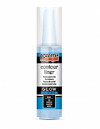 HOBBY - CA CONTUR FLORESCENT PENTART BLUE 20 ML