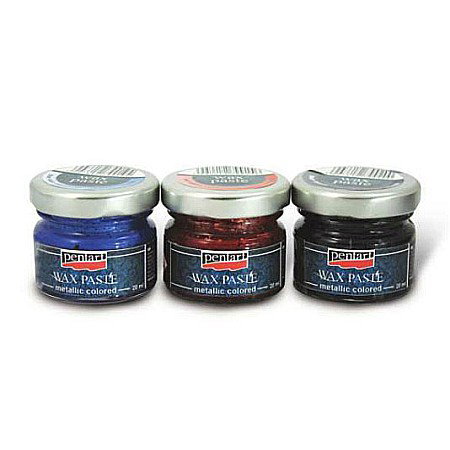 Lacuri/ Mediumuri - CA PASTA CEARA METALIZATA PENTART 20ML GALBEN 26679