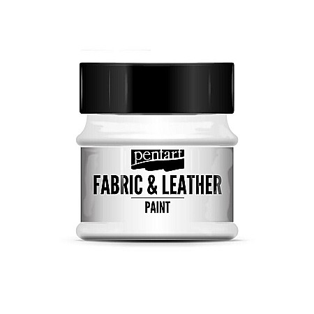 Vopsele pentru textile - VOPSEA TEXTILE SI PIELE 50ML PENTART ALB 34799