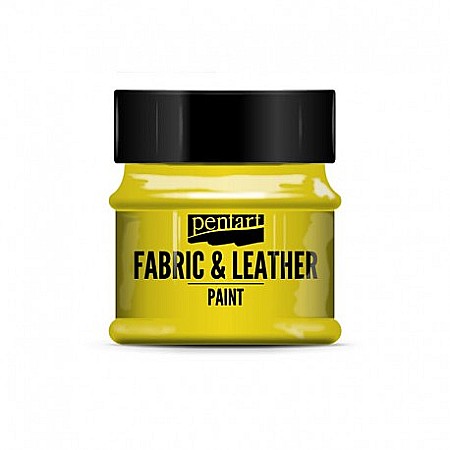 Vopsele pentru textile - VOPSEA TEXTILE SI PIELE 50ML PENTART GALBEN 34800