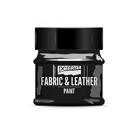 Vopsele pentru textile - VOPSEA TEXTILE SI PIELE 50ML PENTART NEGRU 34818