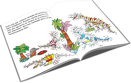 UP CARTE COLORAT A4 UNESTE PUNCTELE DINOZAURI [1]