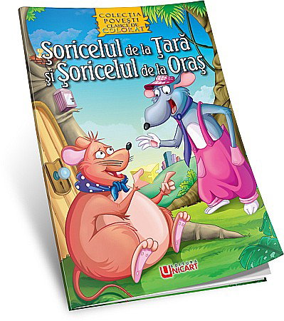 Carti de Colorat pentru copii - UP CARTE COLORAT A4 SORICELUL DE LA TARA/ORAS