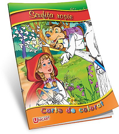 Carti de Colorat pentru copii - UP CARTE COLORAT A5 SCUFITA ROSIE
