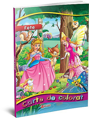Carti de Colorat pentru copii - UP CARTE DE COLORAT A4 FETE