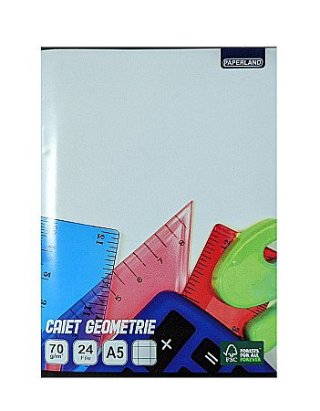 Caiete - CAIET A5 CLASA 0 GEOMETRIE, VELIN SI PATRATELE 8*8CM 24000188/24000110