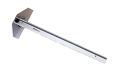 Rigle T (teu) - LEG RIGLA TEU 80CM ALUMINIU CAP MOBIL SI RAPORTOR T424