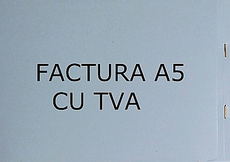 HARTIE PRODUSE DIN HARTIE - GOL FACTURA A5 CU TVA TP000153