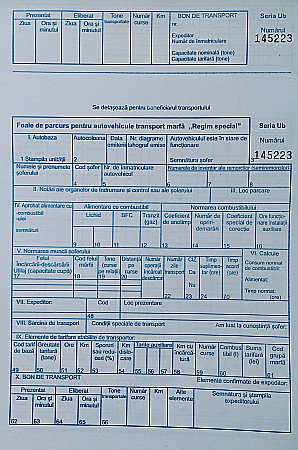 FOI PARCURS A4, TRANSPORT MARFA, INSERIATE ALBASTRE [1]