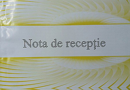 HARTIE PRODUSE DIN HARTIE - GOL NOTA RECEPTIE MODEL VECHI