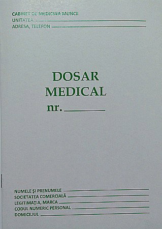 Formulare tipizate - DOSAR MEDICAL A5