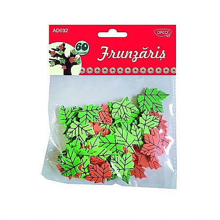 Decoratiuni Moosgummi - ADA MOOSGUMMI DACO FRUNZARIS 60/SET AD032