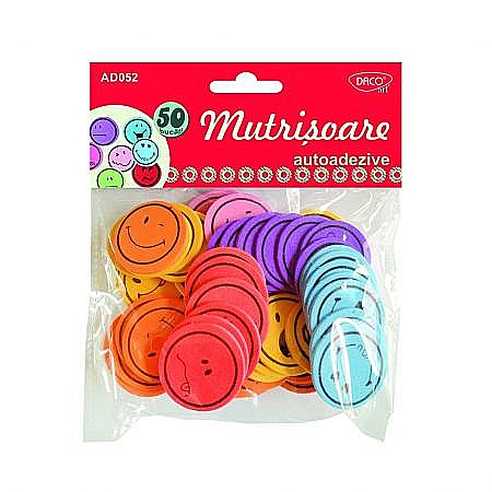 Decoratiuni Moosgummi - ADA MOOSGUMMI DACO MUTRISOARE 60/SET ADEZIV AD052