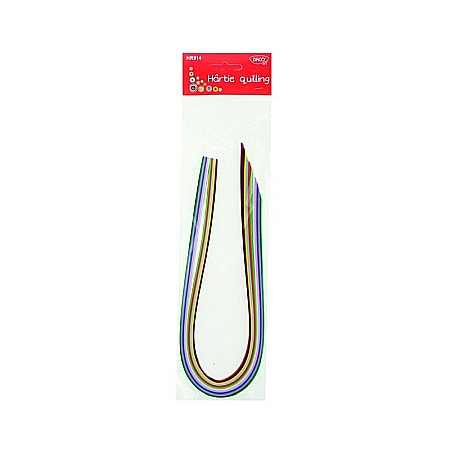 Quilling, Origami si accesorii - ADA HARTIE QUILLING 5MM 100 FASII 10 CULORI  HR914