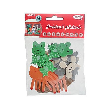 HOBBY - ADA MOOSGUMMI DACO PRIETENII PADURII 12/SET ADEZIV AD153