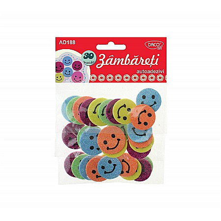 Decoratiuni Moosgummi - ADA MOOSGUMMI DACO ZAMBARETI 30/SET ADEZIV AD188