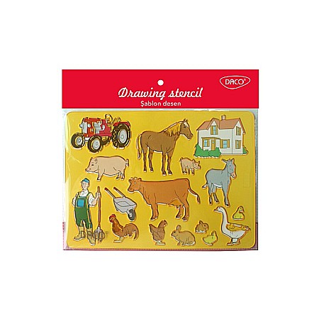 Accesorii pentru personalizare - ADA SABLON DESEN DACO FERMA 25*20CM SB002F
