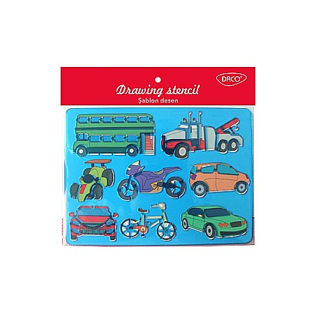 Accesorii pentru personalizare - ADA SABLON DESEN DACO TRANSPORT 25*20CM SB002T