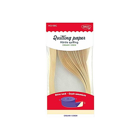 Quilling, Origami si accesorii - ADA HARTIE QUILLING DACO CREM 5 MM 100/SET HQ100C