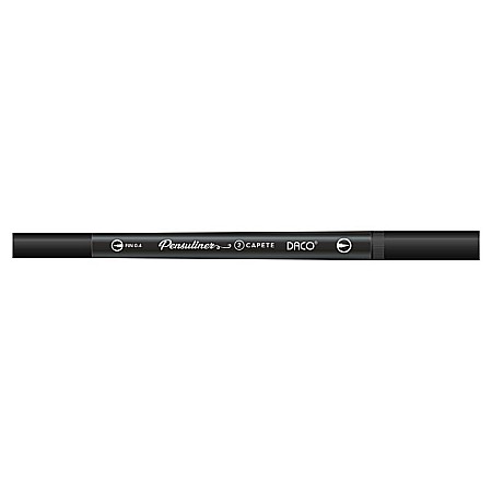 Marker tip pensula - CARIOCA TIP PENSULA DACO 2CAPETE NEGRU PX502N