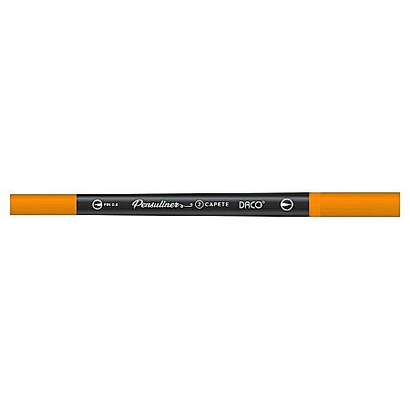 Marker tip pensula - CARIOCA TIP PENSULA DACO 2CAPETE PORTOCALIU PX502P
