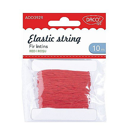 Snur, sarma, elastic, fir - ADA ELASTIC DACO ROSU  10M AD392R