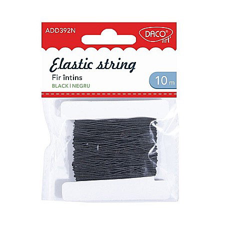 Snur, sarma, elastic, fir - ADA ELASTIC DACO NEGRU 10M AD392N