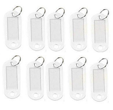 MIJLOACE DE PREZENTARE - GOL ETICHETE CHEI EVO PLASTIC ALB 10/SET