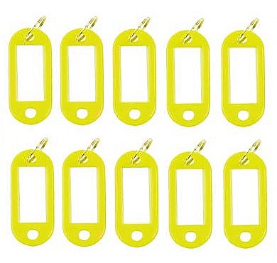 MIJLOACE DE PREZENTARE - ND ETICHETE CHEI EVO PLASTIC GALBEN 10/SET EV5K04