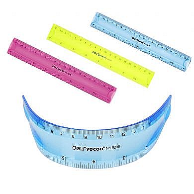 LEC RIGLA FLEXIBILA DELI 20CM COLOR DLE6208 [1]