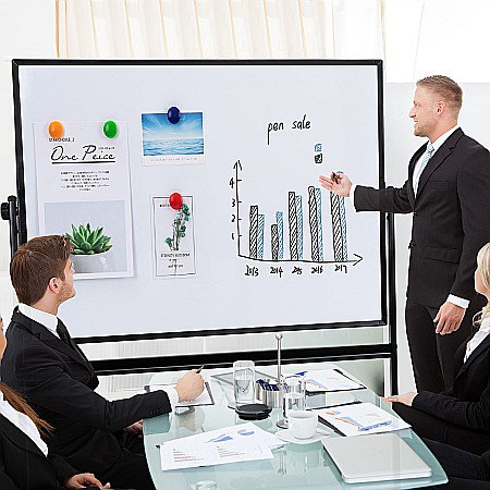 FLIPCHART 90*120CM 2 FETE, ROTATIV PE ORIZONTALA, DLE7882 [2]
