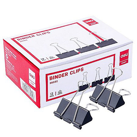 ARTICOLE DE BIROU - LEC CLIPS HARTIE DELI 41MM 12BUC/CUTIE DLE38562
