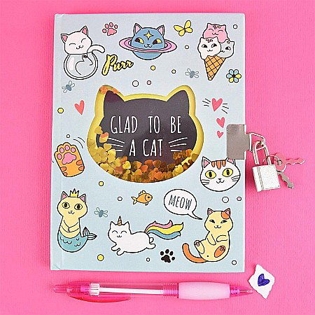 JURNAL CU LACAT SI PIX 13.5*18CM GLAD TO BE A CAT 11919 [1]