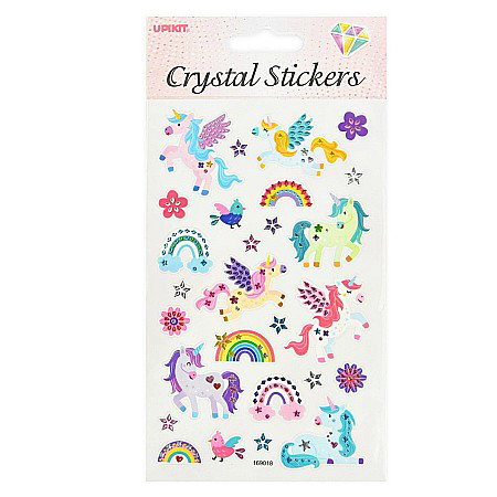 Stickere Decorative - ROB STICKERE CU CRISTALE 19.5CM UNICORN 51048