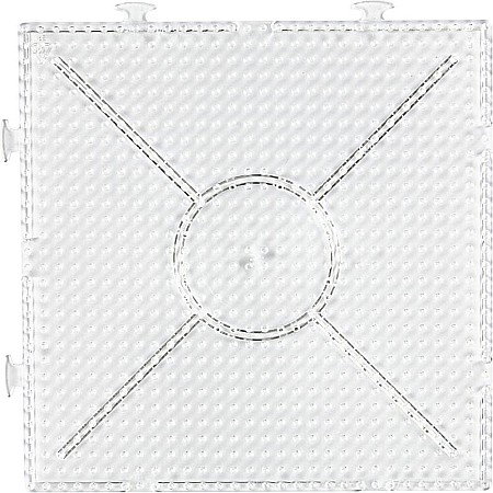 Margele Fuzibile - CC PLANSETA PATRATA PENTRU MARGELE FUZIBILE 15*15CM TRANSPARENTA 75310