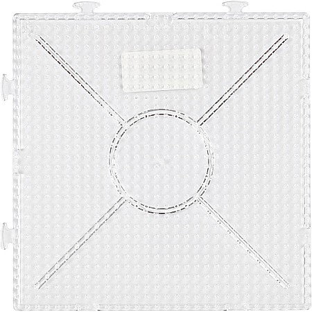 CC PLANSETA PATRATA PENTRU MARGELE FUZIBILE 15*15CM TRANSPARENTA 75310 [1]