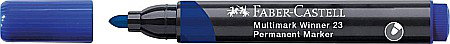INSTRUMENTE DE SCRIS - LEC MARKER PERMANENT FABER-CASTELL ALBASTRU VARF ROTUNND FC453353