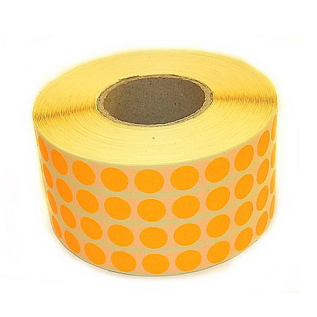ROM ROLA PRET BULINE MICI 10*10 MM, 13480 ETICHETE/ ROLA COLOR [4]