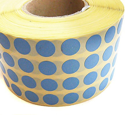 ROM ROLA PRET BULINE MICI 10*10 MM, 13480 ETICHETE/ ROLA COLOR [7]