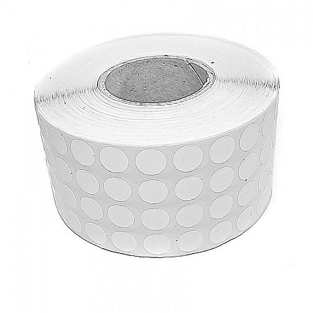 MARCARE SI ETICHETARE - ROM ROLA PRET BULINE MICI 10*10 MM 17320 ETICHETE/ ROLA ALB
