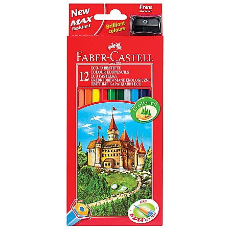 RECHIZITE SCOLARE IPB - LEC CREIOANE COLORATE FABER-CASTELL ECO 12/SET  FC120112