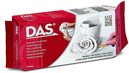 Lut modelaj, teracota - FIL LUT MODELAJ DAS 0.5KG ALB 387000