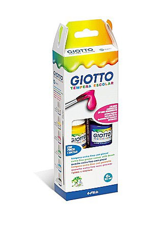 Set acuarele tempera - FIL TEMPERA GIOTTO 25ML*6/SET 356600