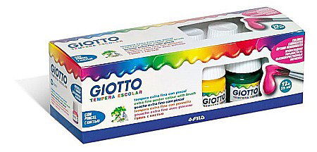 Set acuarele tempera - FIL TEMPERA GIOTTO 12/SET + PENSULA 356700