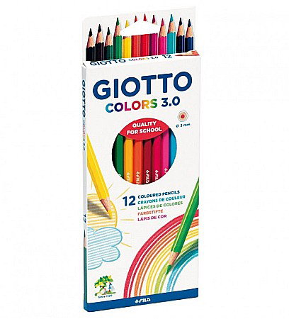 Creioane colorate - FIL CREIOANE COLORATE 12/SET GIOTTO COLORS 3.0 276600