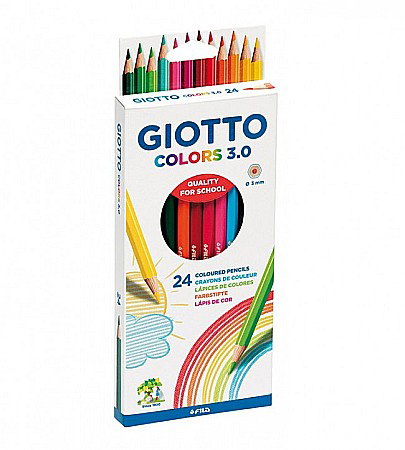 Creioane colorate - FIL CREIOANE COLORATE 24/SET GIOTTO COLORS 3.0 276700