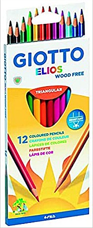 Creioane colorate - FIL CREIOANE COLORATE 12/SET GIOTTO ELIOS GIANT TRIUNGHIULARE 221500