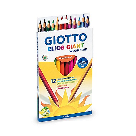 FIL CREIOANE COLORATE 12/SET GIOTTO ELIOS GIANT TRIUNGHIULARE 221500 [1]