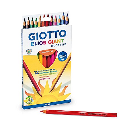 FIL CREIOANE COLORATE 12/SET GIOTTO ELIOS GIANT TRIUNGHIULARE 221500 [2]